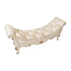 Platine de Royale Champagne Non-Storage Bed Bench - Ornate Home