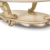 Platine de Royale Champagne Oval Cocktail Table - Ornate Home