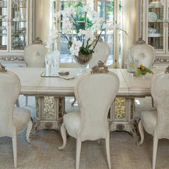 Platine de Royale Champagne Rectangular Dining Table - Ornate Home