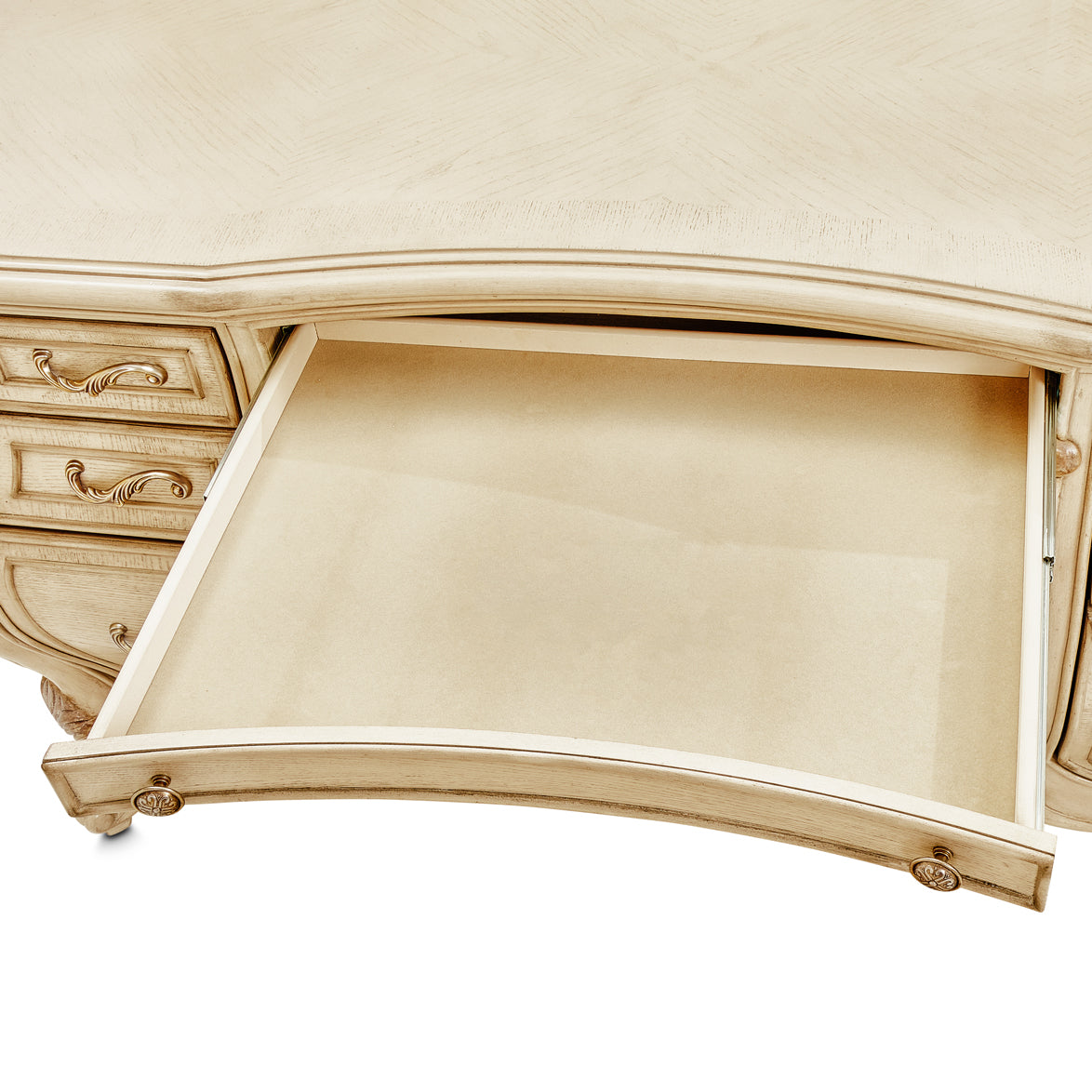 Platine de Royale Champagne Vanity Desk - Ornate Home