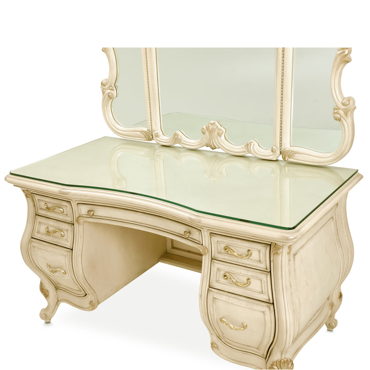 Platine de Royale Champagne Vanity Set - Ornate Home