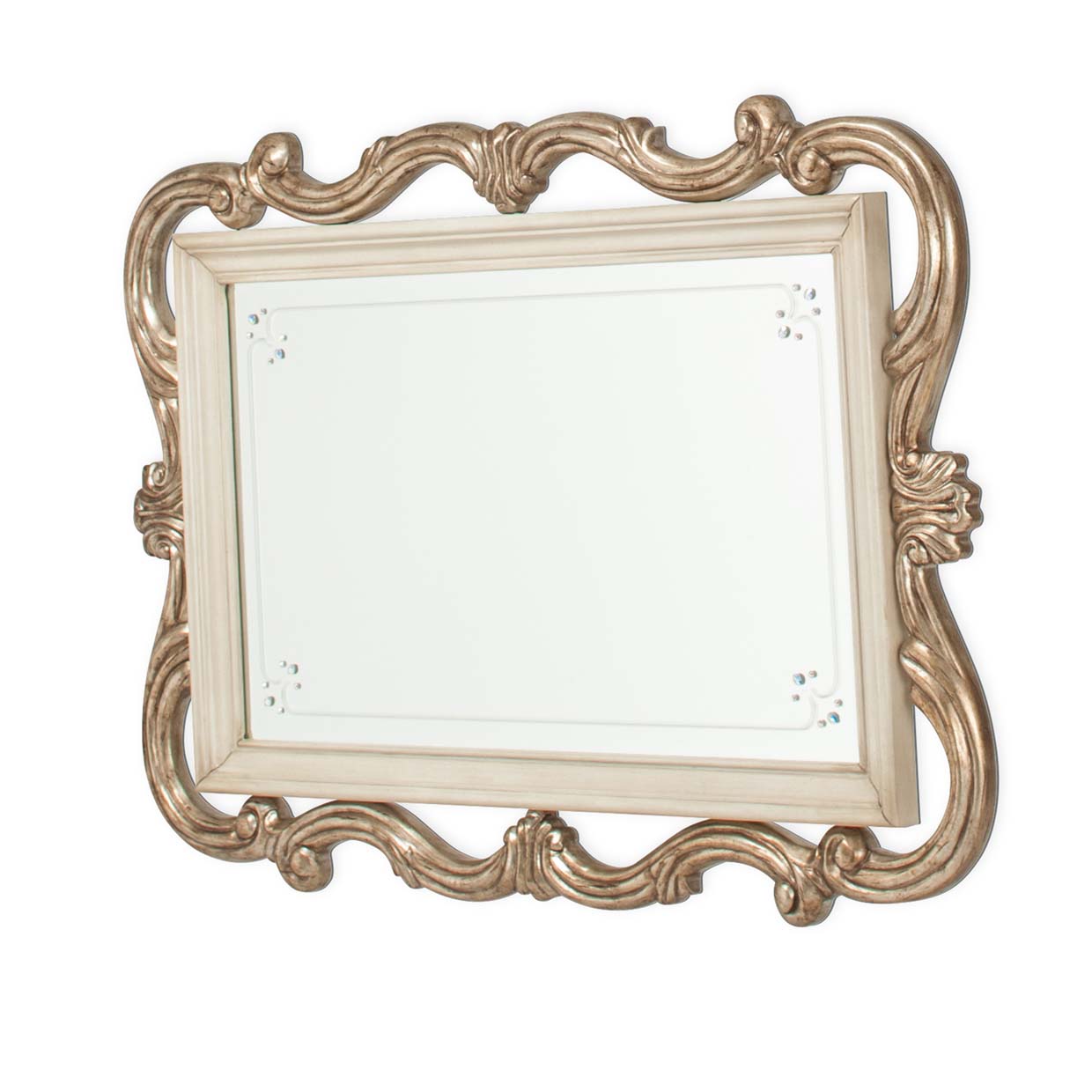 Platine de Royale Champagne Wall Mirror - Ornate Home