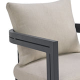 Playa Dark Grey 6-Piece Standard Height Outdoor Dining Set - Ornate Home