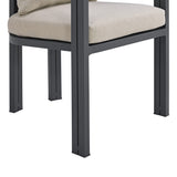 Playa Dark Grey 6-Piece Standard Height Outdoor Dining Set - Ornate Home