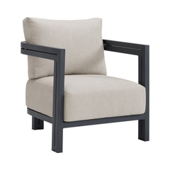 Playa Dark Grey/Olefin Beige Outdoor Chair (Set of 2) - Ornate Home
