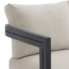 Playa Dark Grey/Olefin Beige Outdoor Chair (Set of 2) - Ornate Home