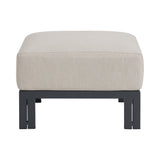 Playa Dark Grey/Olefin Beige Outdoor Ottoman - Ornate Home