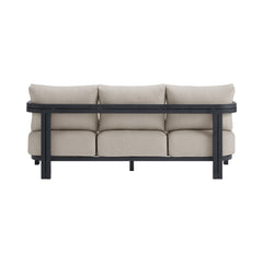 Playa Dark Grey/Olefin Beige Outdoor Sofa with 2 Pillows - Ornate Home