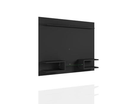 Plaza 64.25 Floating Entertainment Center in Black - Ornate Home