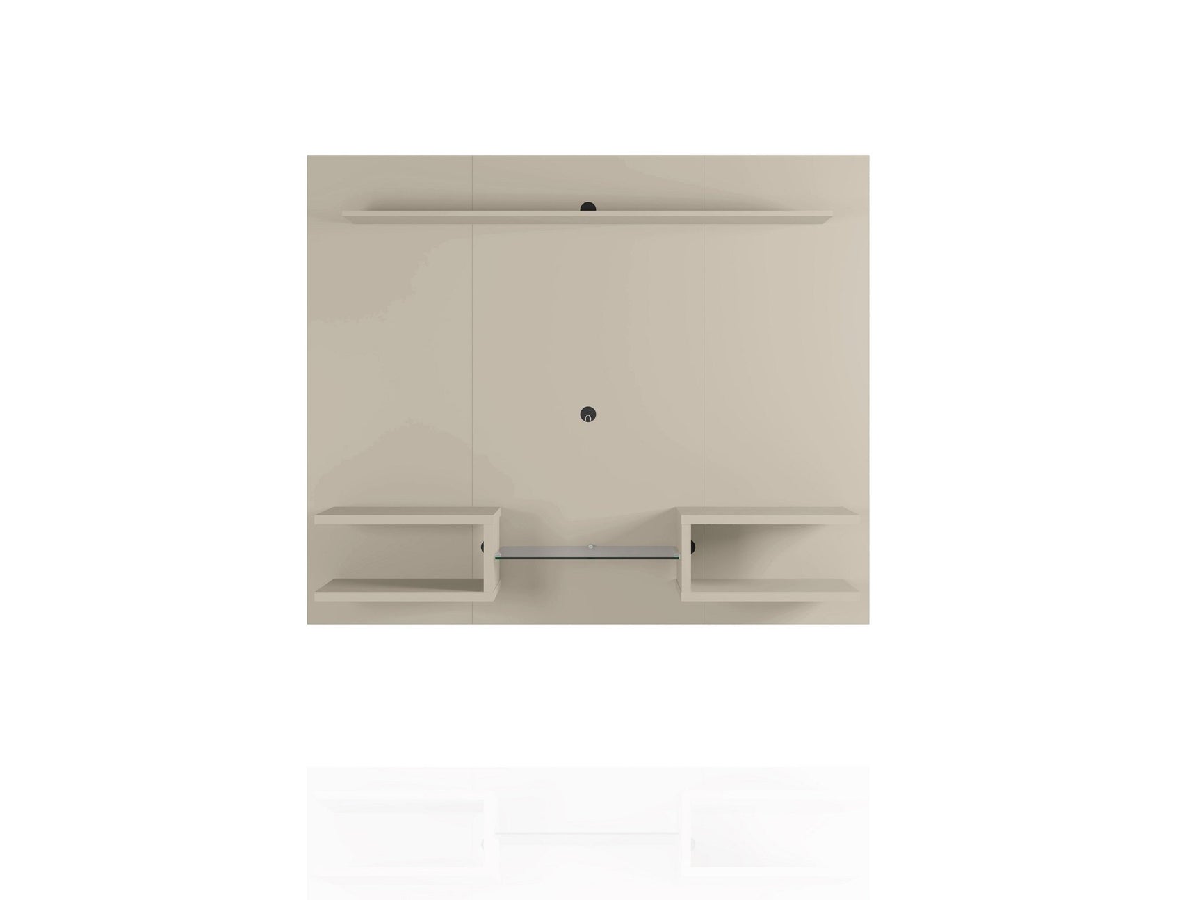 Plaza 64.25 Floating Entertainment Center in Off White - Ornate Home