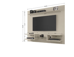 Plaza 64.25 Floating Entertainment Center in Off White - Ornate Home