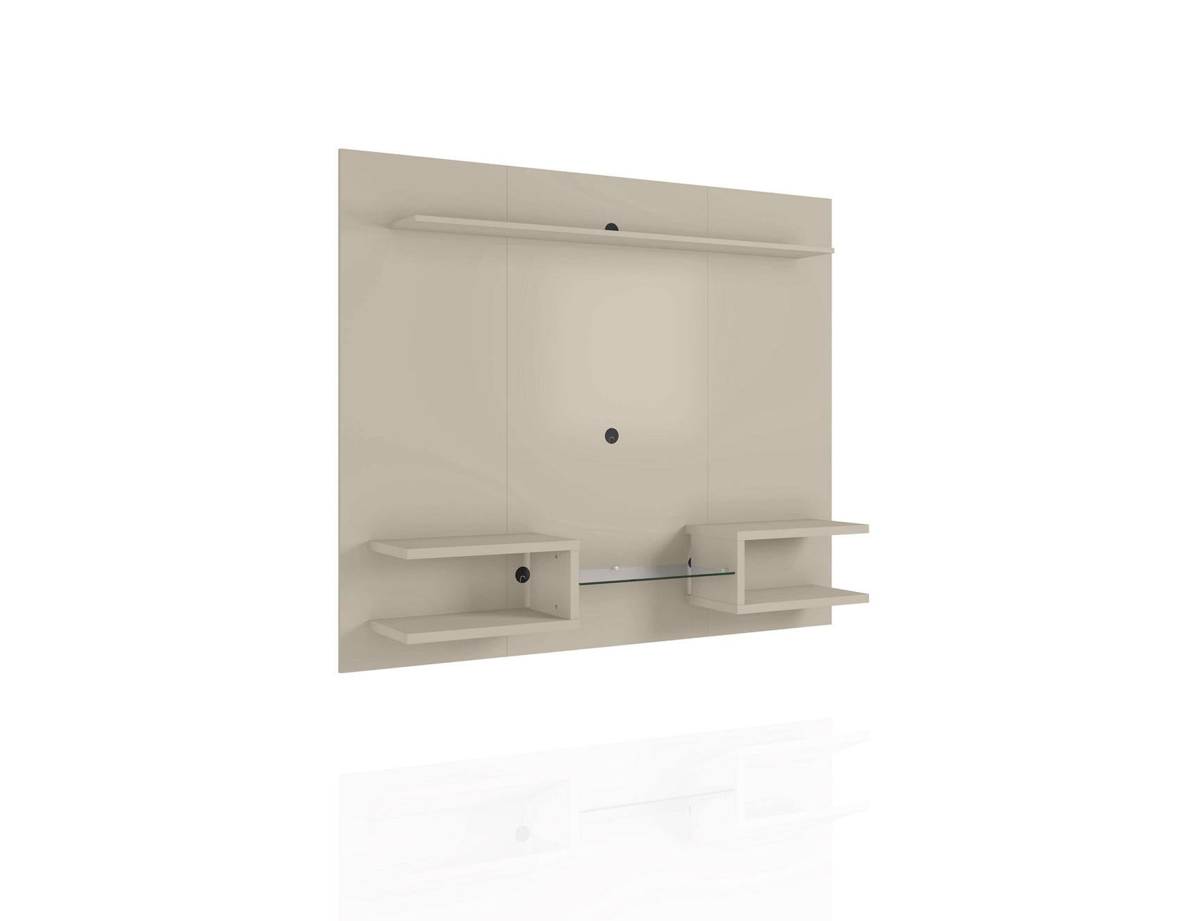 Plaza 64.25 Floating Entertainment Center in Off White - Ornate Home