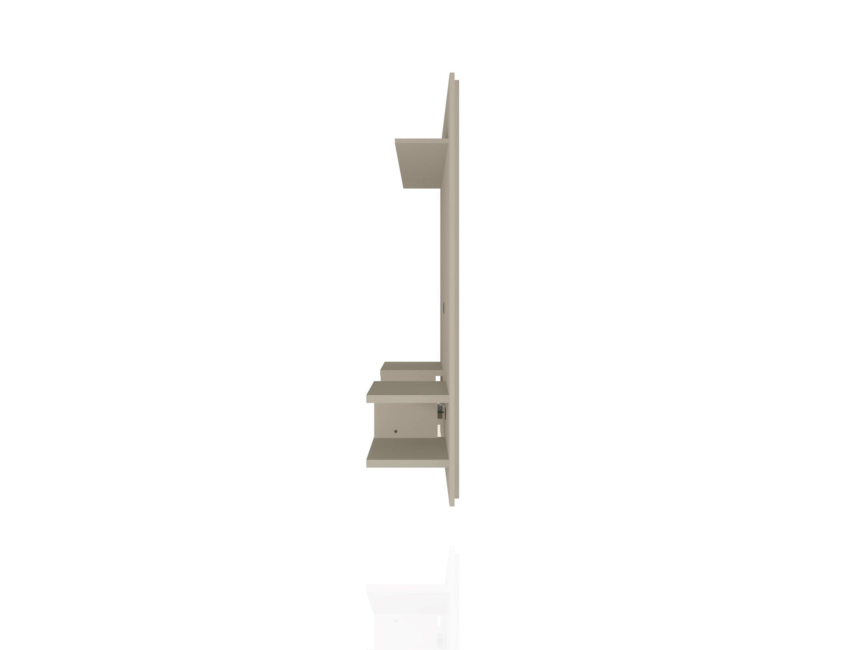 Plaza 64.25 Floating Entertainment Center in Off White - Ornate Home