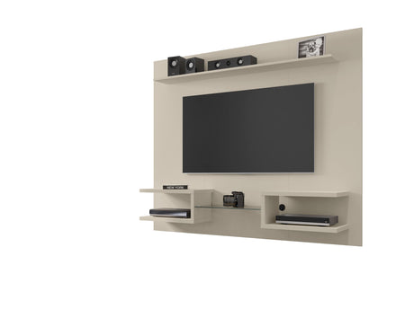 Plaza 64.25 Floating Entertainment Center in Off White - Ornate Home