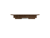 Plaza 64.25 Floating Entertainment Center in Rustic Brown - Ornate Home