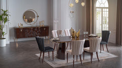 Plaza Cream Dining Chair (Set of 2) - Ornate Home