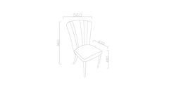 Plaza Cream Dining Chair (Set of 2) - Ornate Home