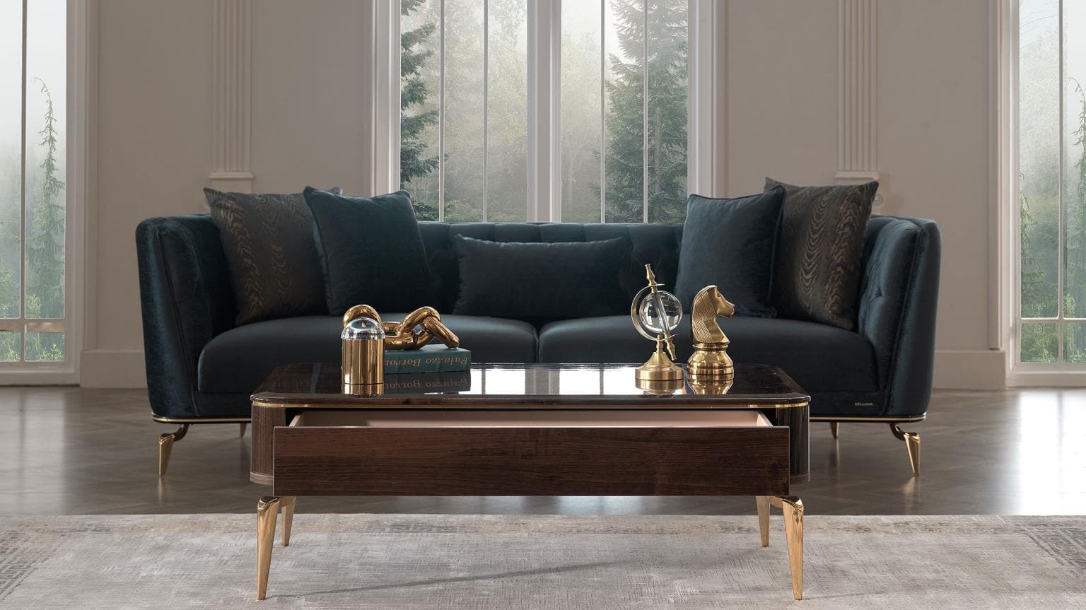 Plaza Living Room Set - Ornate Home