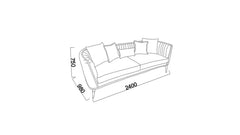Plaza Living Room Set - Ornate Home
