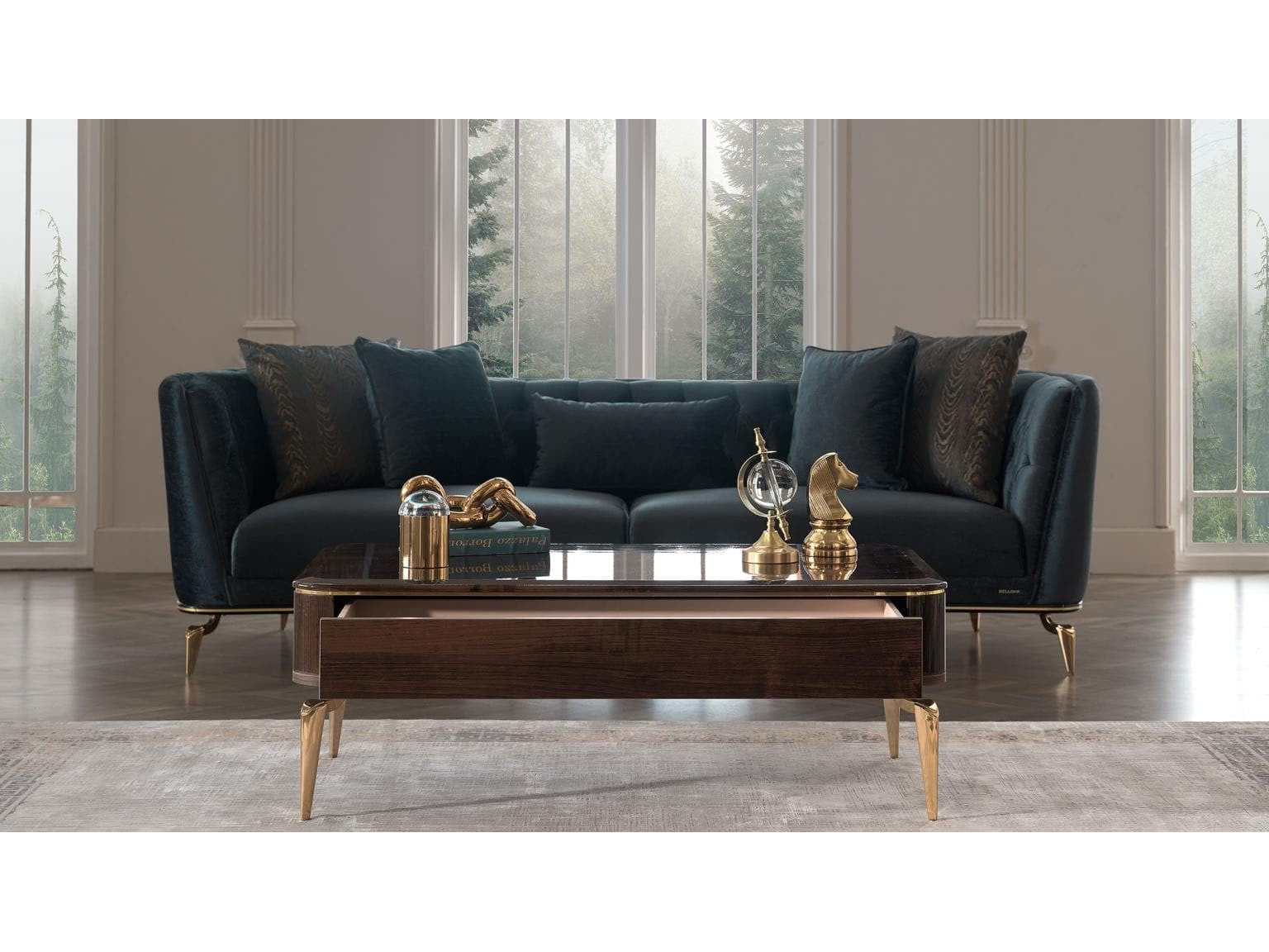 Plaza Velvet Sofa - Ornate Home