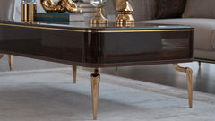 Plaza Walnut Coffee Table - Ornate Home