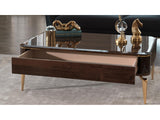 Plaza Walnut Coffee Table - Ornate Home