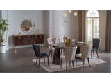 Plaza Walnut Dining Table - Ornate Home