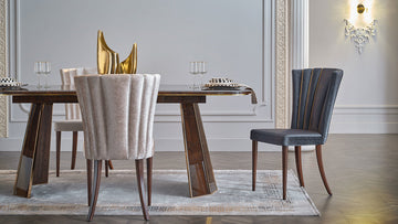 Plaza Walnut Dining Table - Ornate Home