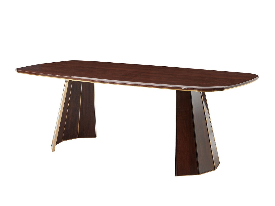 Plaza Walnut Dining Table - Ornate Home