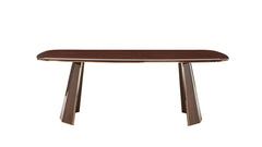 Plaza Walnut Dining Table - Ornate Home