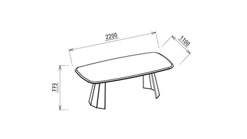 Plaza Walnut Dining Table - Ornate Home