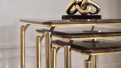 Plaza Walnut Nesting Table - Ornate Home