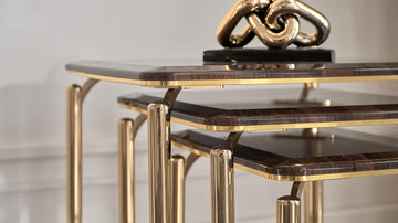 Plaza Walnut Nesting Table - Ornate Home