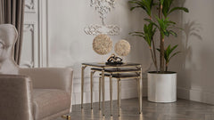 Plaza Walnut Nesting Table - Ornate Home