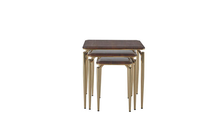 Plaza Walnut Nesting Table - Ornate Home
