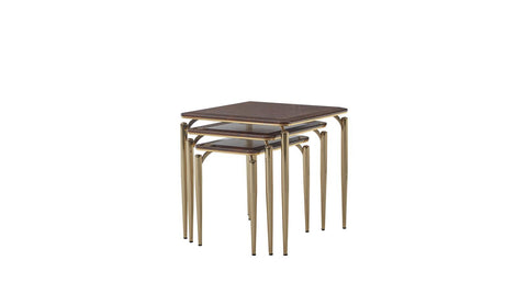 Plaza Walnut Nesting Table - Ornate Home