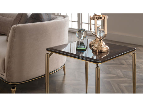 Plaza Walnut Side Table - Ornate Home