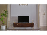 Plaza Walnut TV Stand - Ornate Home