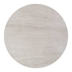 Plinn Light Beige & White Dining Table - Ornate Home