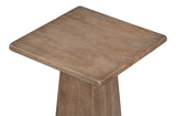 Plinth Natural Reclaimed Wood Pedestal End Table - Ornate Home