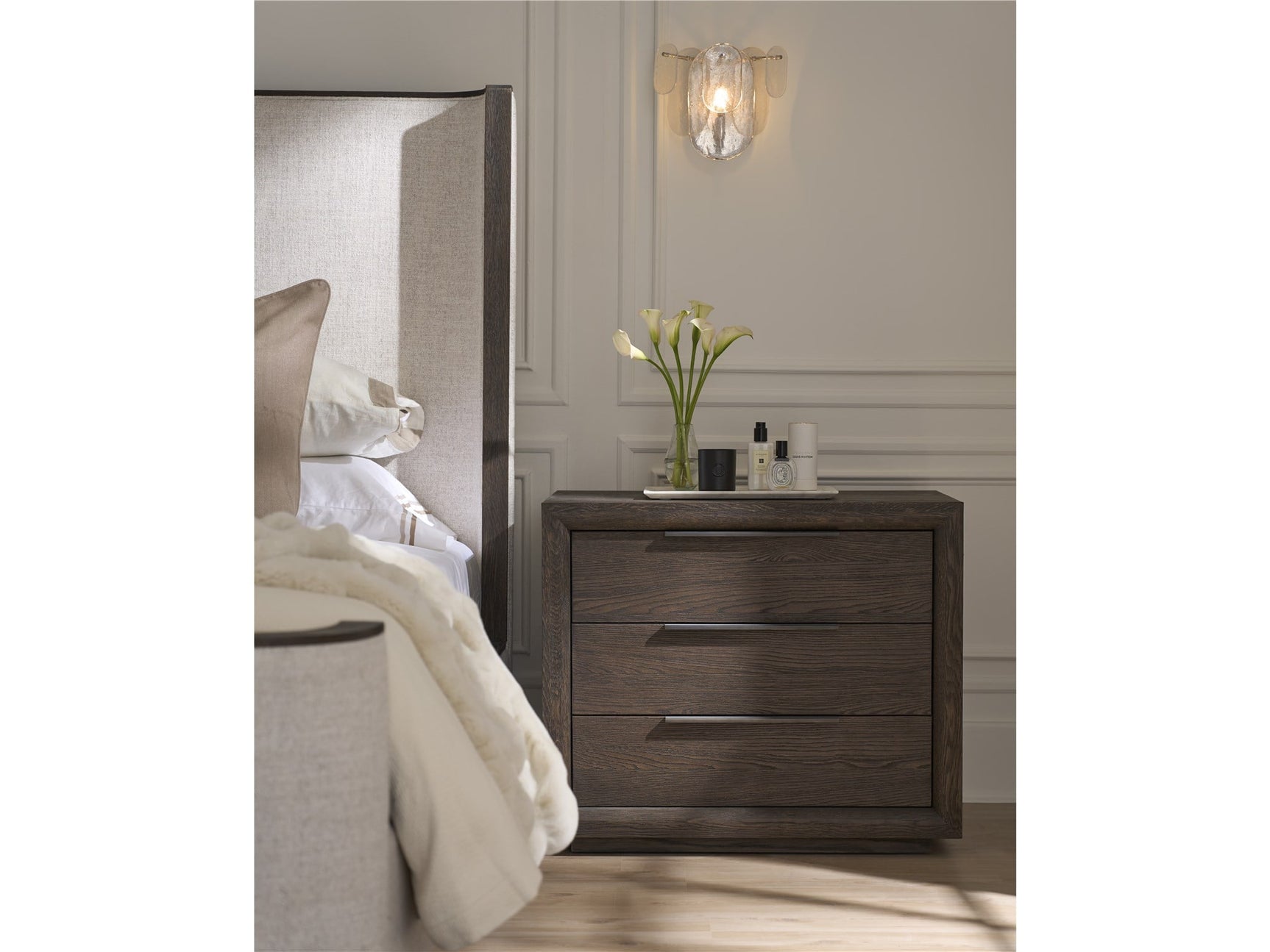Plinth Sable Nightstand - Ornate Home