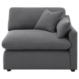 Pluma Charcoal Fabric Modular Sectional Pre-Sets - Ornate Home