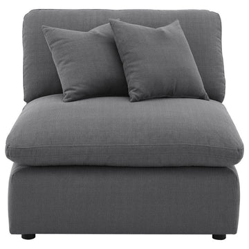 Pluma Charcoal Fabric Modular Sectional Pre-Sets - Ornate Home