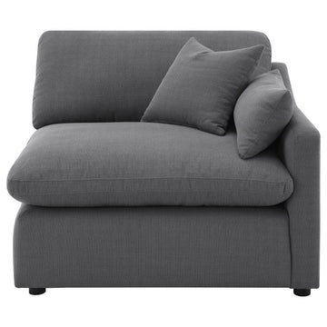 Pluma Charcoal Fabric Modular Sectional Pre-Sets - Ornate Home