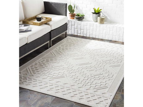 Plumtree 3D White Outdoor Rug - Ornate Home