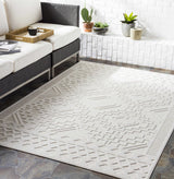 Plumtree 3D White Outdoor Rug - Ornate Home