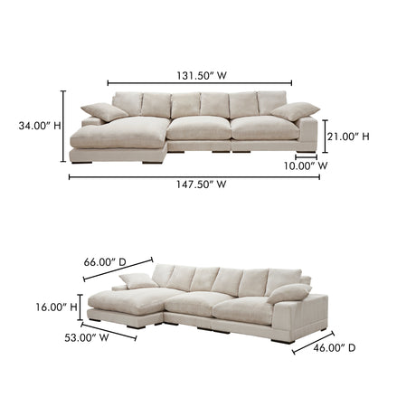 Plunge Cappuccino Large Sectional - Ornate Home