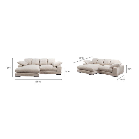 Plunge Cappuccino Sectional - Ornate Home