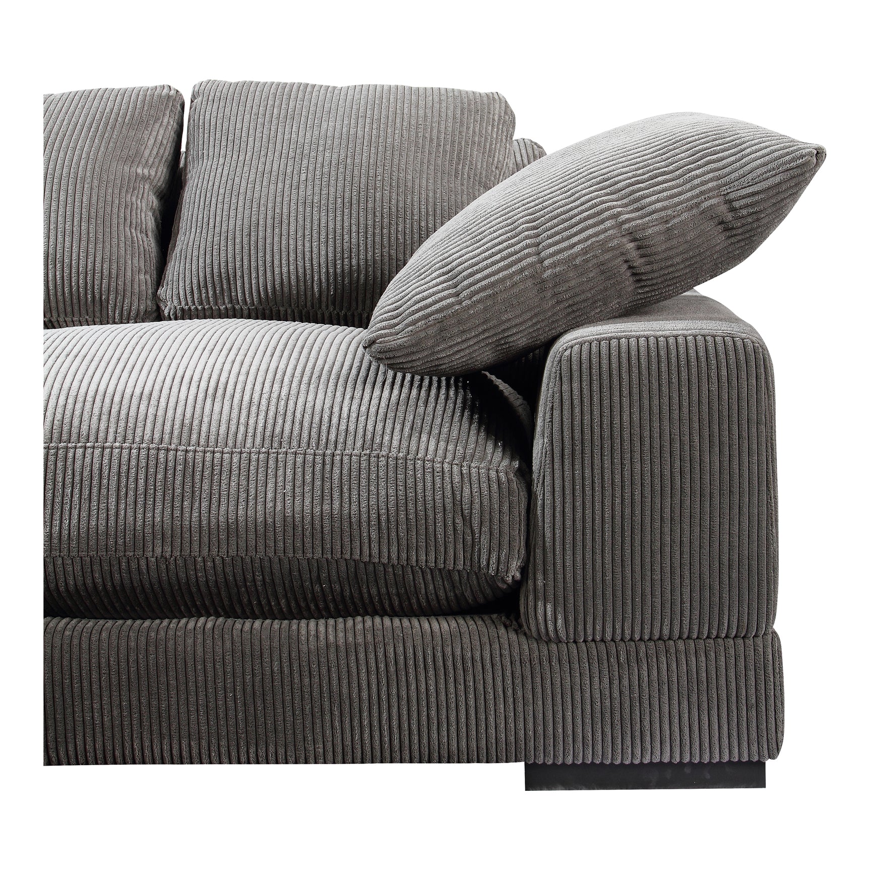 Plunge Charcoal Sectional - Ornate Home