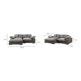 Plunge Charcoal Sectional - Ornate Home